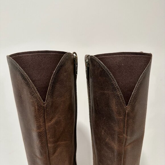 Cole Haan Nike Air Women’s Brown Leather Riding Boots Size 8 - Picture 8 of 11